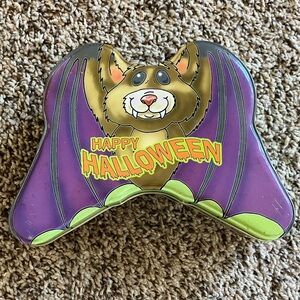 Halloween Bat Tin Box